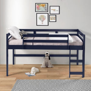 Flexible design with uncluttered, clean lines allows your children to unleash their creativity. Sturdy wooden frame with slat system keeps the mattress in place to provide a safe sleeping environment for kids. Spacious space underneath is extremely versat