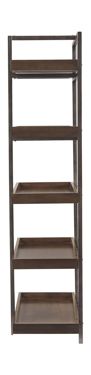 Starmore - Brown / Gunmetal - 4 Pc. - Entertainment Center - 70" TV Stand with Faux Firebrick Fireplace Insert
