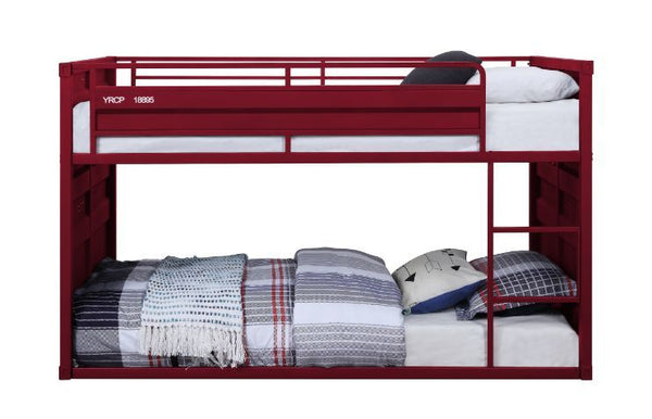 Cargo - Twin Over Twin Bunk Bed - Red