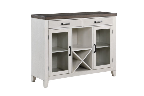 The Richland Sideboard in Stonewash Gray combines practicality and style