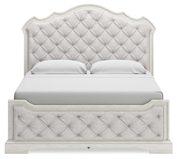 Arlendyne - Antique White - California King Upholstered Bed
