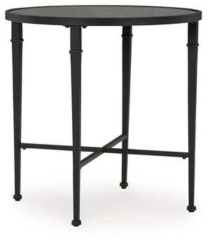 Pair your sofa or favorite armchair with this accent table. The round frame houses a stunning antiqued mirrored top for a touch of glamour and finesse. And the table-'s open concept exudes a sense of luxury, making it a standout wherever itâ€™s placed. Yo