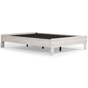 Shawburn - Whitewash - Full Platform Bed