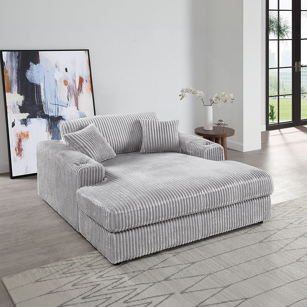 Hilde collection sectional sofa exudes modern elegance and wrapped in luxurious velvet. The tight seat cushions and loose back cushions for the perfect balance of support and the wooden inner frame ensures durability. Ideal for contemporary living spaces,