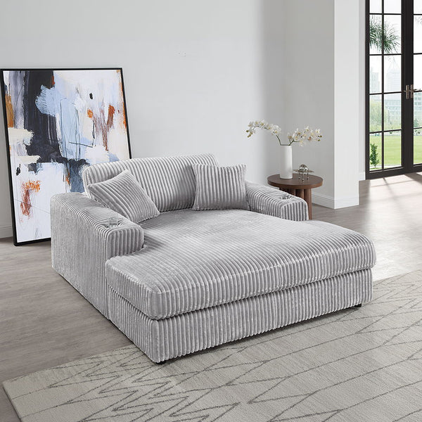 Hilde collection sectional sofa exudes modern elegance and wrapped in luxurious velvet. The tight seat cushions and loose back cushions for the perfect balance of support and the wooden inner frame ensures durability. Ideal for contemporary living spaces,