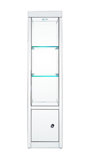  adding depth and shine to room areas. It offers three tier shelves with LED lights that make your decorations stand out in a luxe-glam style and