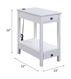 Byzad - Accent Table - White
