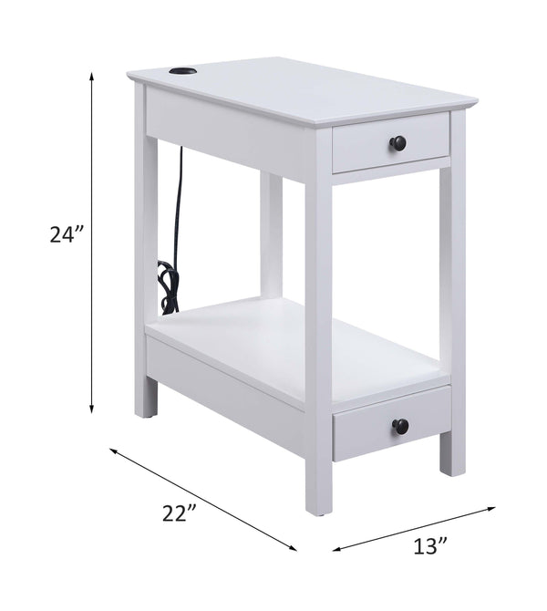 Byzad - Accent Table - White