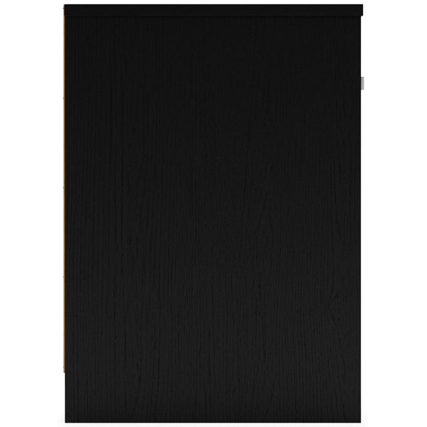 Finch - Black - One Drawer Night Stand - 23" Height