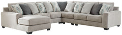 Master the art of cool, clean-lined styleâ€”loaded with sumptuous comfortâ€”with this sectional. Plush and posh, the decidedly contemporary seating is dressed to impress with wedge-cut track armrests and box cushions for a minimalist-chic aesthetic. Desig