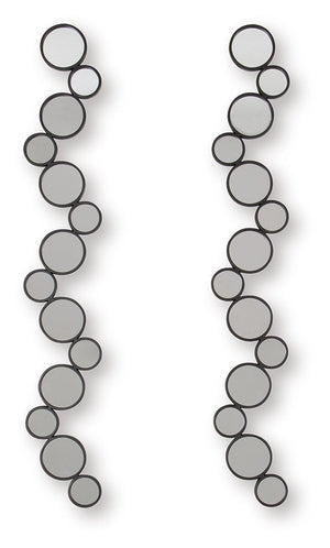 Vinler - Black - Accent Mirror Set (Set of 2)