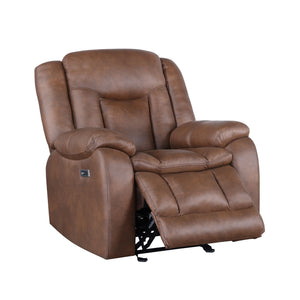 Morello - Glider Recliner With Power Footrest - Brown