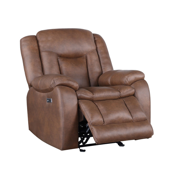 Morello - Glider Recliner With Power Footrest - Brown
