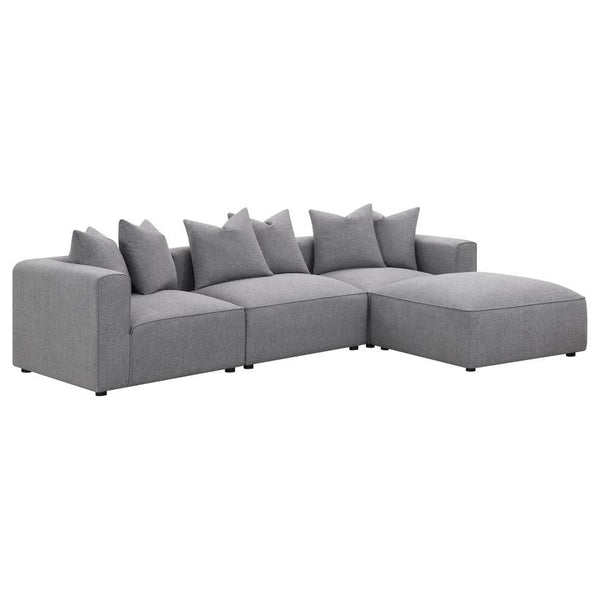 Jennifer - Upholstered Corner Chair - Gray