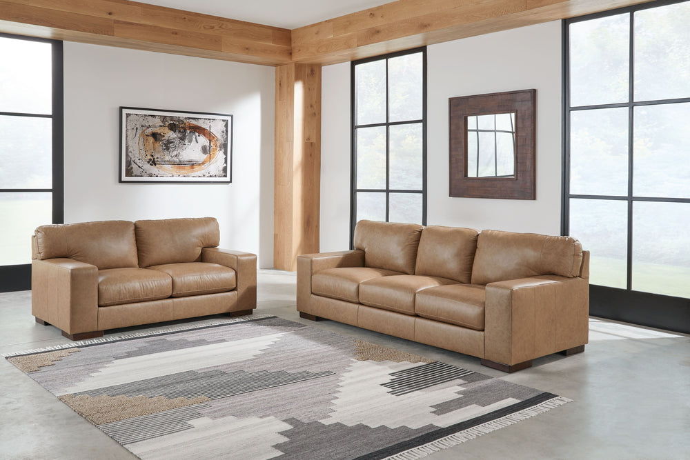 Premium in every aspect, this living room set is crafted with elevated comfort in mind. Every detail, including the supple combination leather and faux leather upholstery, has been designed and refined to look and feel luxurious. It-'s sure to be a rich a