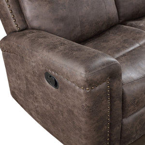 Quade - Sofa With Dual Recliner - Mocha