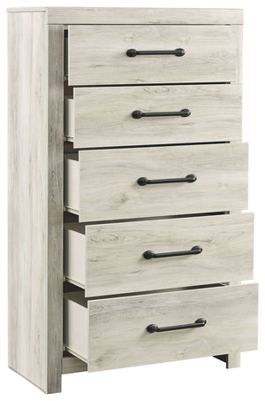 Cambeck - Whitewash - Five Drawer Chest