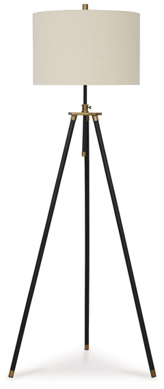 This floor lamp strikes a pose for casually cool style. A snappy tripod base and handsome finish make it all the more interesting. The adjustable height design makes it all the more functional. Tuck this lamp behind a chair or sofa as a reading lamp, or t