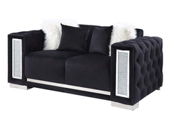Trislar - Loveseat - Black - 70-"