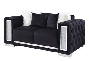 Trislar - Loveseat - Black - 70-"