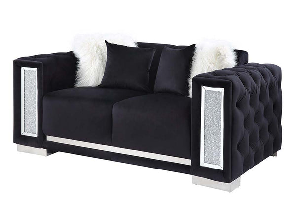 Trislar - Loveseat - Black - 70-"