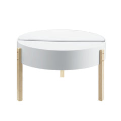 The Bodfish coffee table is not only beautiful but multi-functional. Its neutral color palette and wooden straight-square legs make it a perfect fit for a mid-century modern aesthetic. It boasts hidden top storage. Perfect for storing all your miscellaneo