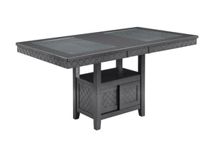 Bankston Counter Height Dining Table<h4><b>Bankston - Counter Height Table Base - Zinc</b></h4> <table width="100%"><colgroup><col style="width: 30%"> <col style="width: 70%"> </colgroup> <tbody> <tr> <td>Dimensions</td> <td> 42.00"L x 72.00"D x 36.00"H</