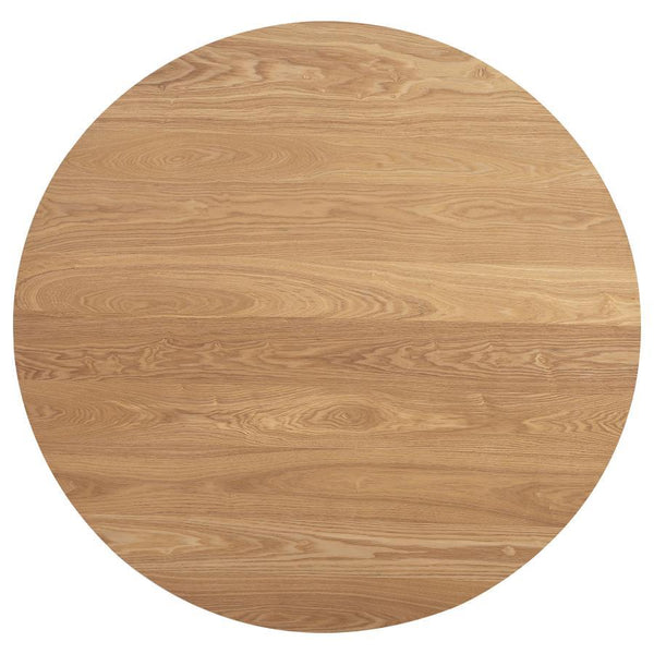  made from wood with an ash veneer in a natural finish