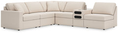 Looking cool and contemporary is great. But when it comes down to it, youâ€™re all about low-maintenance lounging. With the performance fabric on this sectional with audio system, cleaning spills is a breeze. Its customizable modular design caters to your