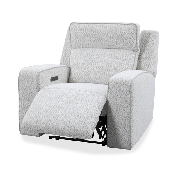 Lancaster features a zero-gravity power recline, adjustable power headrest, stylish track arms, and deep seats offering plush support. Its built-in USB and USB-C chargers make it easy to charge devices. The tilting console includes hidden cupholders, a wi