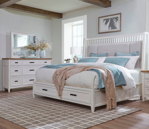 With a nod to early craftsman design and todayâ€™s popular farmhouse aesthetic, Americana Modern Bedroom is the essence of timeless authenticity. Adding easygoing beauty to bedrooms of any size, these fresh designs combine function and versatility with cl