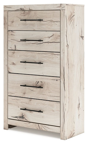  this chest of drawers strikes the perfect balance between farmhouse and contemporary. Its rustic white finish and replicated reclaimed oak grain merge effortlessly with the clean-lined look we love today. Spacious drawers h