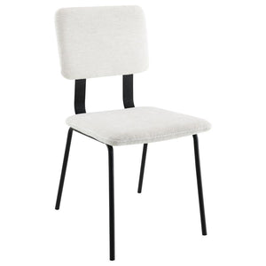  the chairs feature slim cushions with n