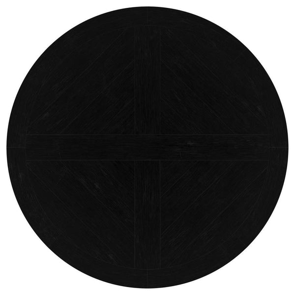 Florence - Round Pedestal Base Dining Table - Black