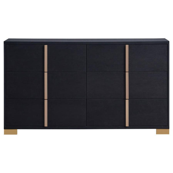 Marceline - 6-Drawer Dresser - Black