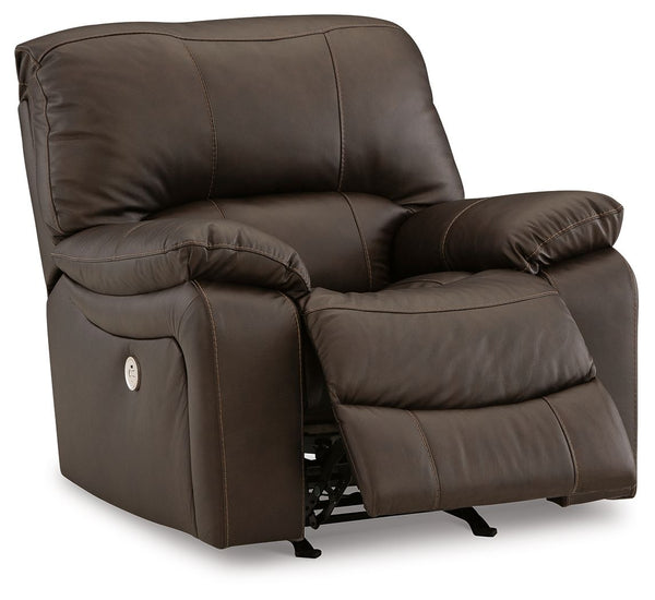 Leesworth - Dark Brown - Power Rocker Recliner