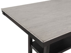 Delfin - 6 Piece Dining Room Set - Gray / Black