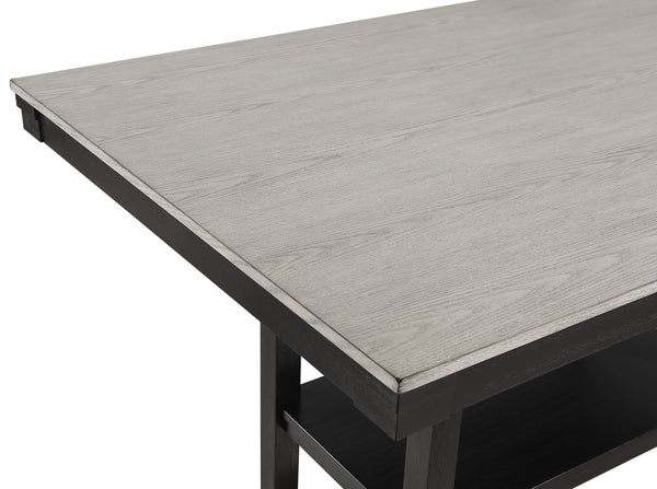 Delfin - 6 Piece Dining Room Set - Gray / Black