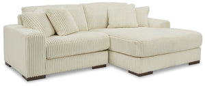 Lindyn - Ivory - Right Arm Facing Corner Chaise 2 Pc Sectional
