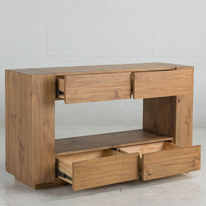 Harlan - Sofa Table - Brown Finish