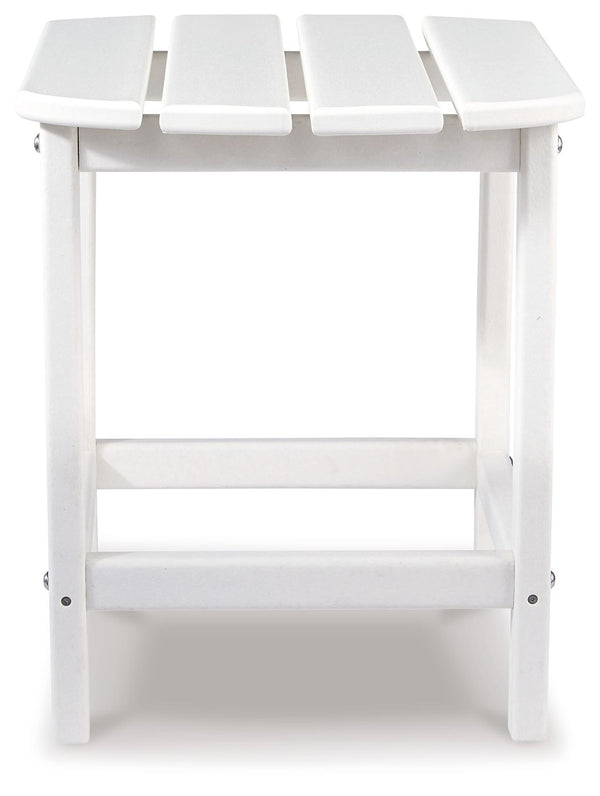  the tableâ€™s slatted top with gently 