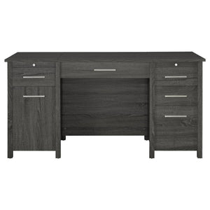 Dylan - 4-Drawer Lift Top Office Desk - Weathered Gray