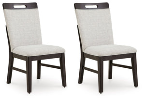 This dining chair is the perfect blend of casual and contemporary styles. Its easy-clean Next-Gen Nuvellaâ„¢ upholstery remains vibrant and resists stains, while a fun and functional peek-a-boo handle keeps it relevant and on trend. Incorporating high sty