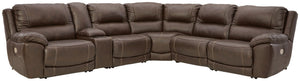 Dunleith - Chocolate - Power Sectional 6 Pc
