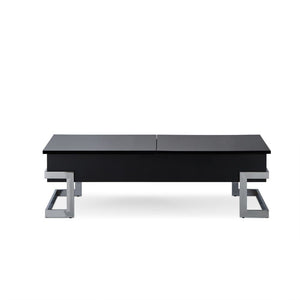  good looks with its chrome modern legs exposed on the outside of a black box top. Full of surprises