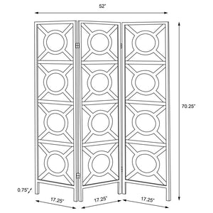 Vulcan - 3 Panel Room Divider Folding Shoji Screen - Cappuccino