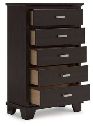 Covetown - Dark Brown - 5 Pc. - Dresser