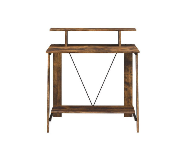 Nypho - Writing Desk - Weathered Oak & Black Finish