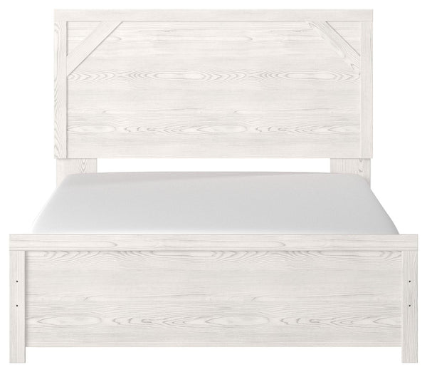 Gerridan - White / Gray - Queen Panel Bed