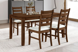 Pascal - Rectangle Table Dining & 4 Chairs - Walnut
